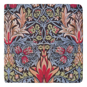 William Morris Snakeshead Floral Art Nouveau Trivet