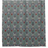 William Morris Snakeshead Floral Classic Botanical Douchegordijn (Voorkant)