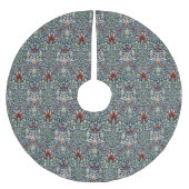 William Morris Snakeshead Floral Classic Botanical Kerstboom Rok (Voorkant)