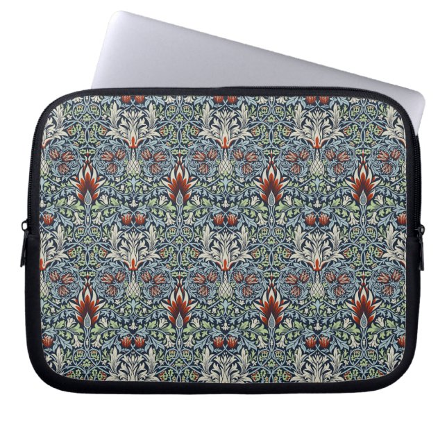 William Morris Snakeshead Floral Classic Botanical Laptop Sleeve (Voorkant)