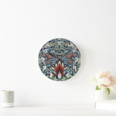 William Morris Snakeshead Floral Classic Botanical Ronde Klok (Huis)