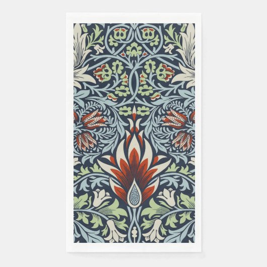 William Morris Snakeshead Floral Classic Botanical Servet (Voorkant)