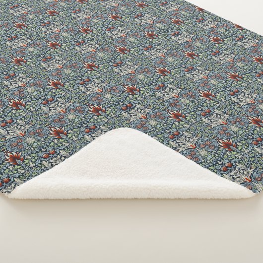 William Morris Snakeshead Floral Classic Botanical Sherpa Deken (3/4)