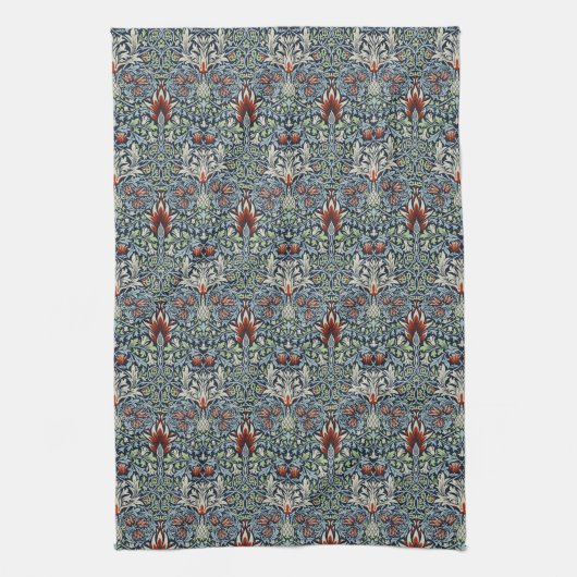 William Morris Snakeshead Floral Classic Botanical Theedoek (Verticaal)