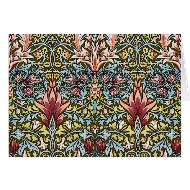 William Morris Snakeshead Floral Pattern (Voorkant Horizontaal)