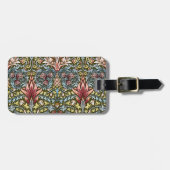 William Morris Snakeshead Floral Pattern Bagagelabel (Voorkant horizontaal)