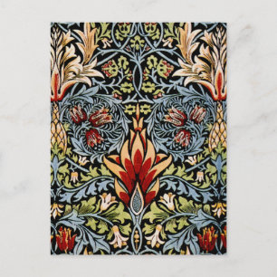William Morris Snakeshead Floral Pattern Briefkaart