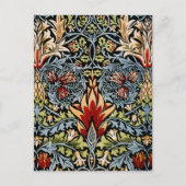 William Morris Snakeshead Floral Pattern Briefkaart (Voorkant)