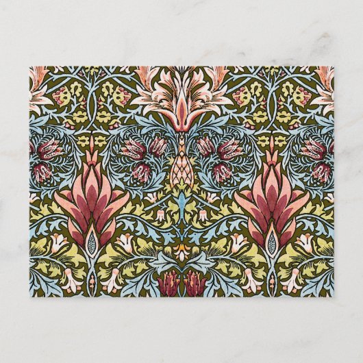 William Morris Snakeshead Floral Pattern Briefkaart (Voorkant)