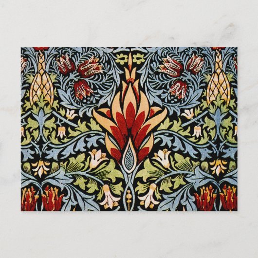 William Morris Snakeshead Floral Pattern Briefkaart (Voorkant)