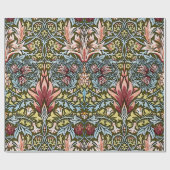 William Morris Snakeshead Floral Pattern Cadeaupapier (Vlak)
