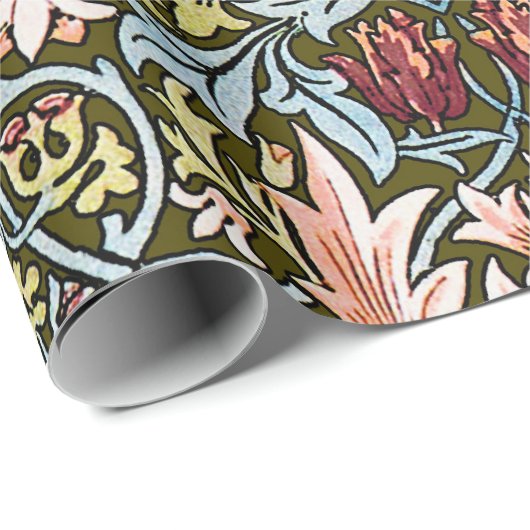 William Morris Snakeshead Floral Pattern Cadeaupapier (Rol Hoek)