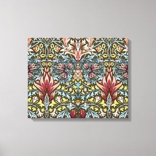 William Morris Snakeshead Floral Pattern Canvas Afdruk