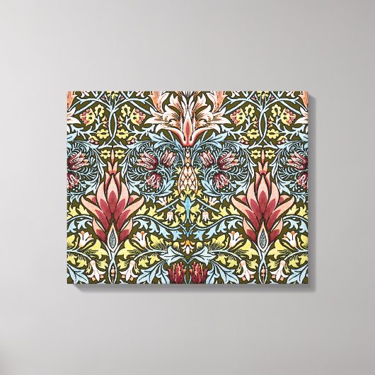 William Morris Snakeshead Floral Pattern Canvas Afdruk (Voorkant)