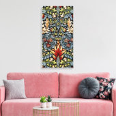William Morris Snakeshead Floral Pattern Canvas Afdruk (Insitu (Woonkamer))