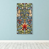 William Morris Snakeshead Floral Pattern Canvas Afdruk (Insitu (Houten vloer))