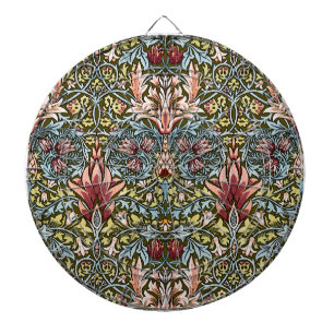 William Morris Snakeshead Floral Pattern Dartbord