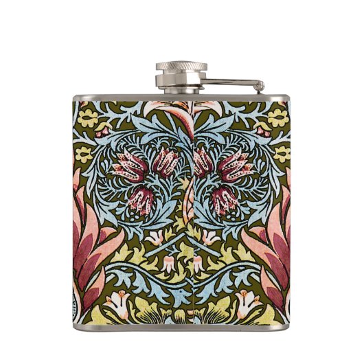 William Morris Snakeshead Floral Pattern Heupfles (Achterkant)