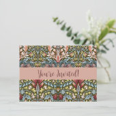 William Morris Snakeshead Floral Pattern Kaart (Staand voorkant)