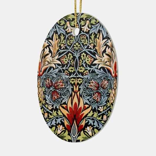 William Morris Snakeshead Floral Pattern Keramisch Ornament (Links)