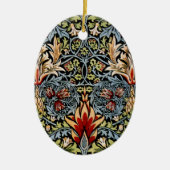 William Morris Snakeshead Floral Pattern Keramisch Ornament (Voorkant)