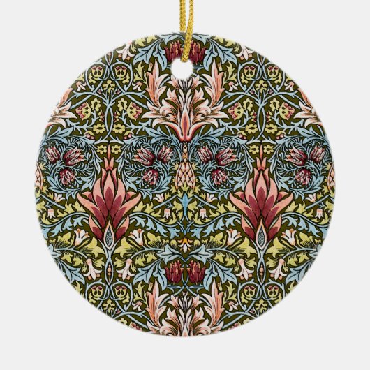 William Morris Snakeshead Floral Pattern Keramisch Ornament (Voorkant)