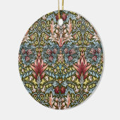 William Morris Snakeshead Floral Pattern Keramisch Ornament (Links)