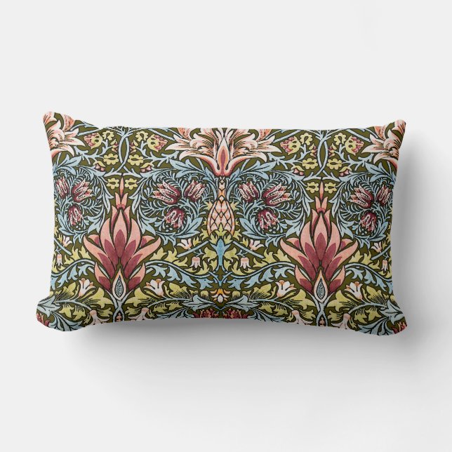 William Morris Snakeshead Floral Pattern Kussen (Voorkant)