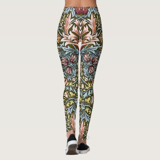 William Morris Snakeshead Floral Pattern Leggings (Achterkant)