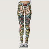 William Morris Snakeshead Floral Pattern Leggings (Voorkant)