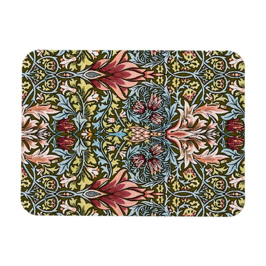 William Morris Snakeshead Floral Pattern Magneet (Horizontaal)
