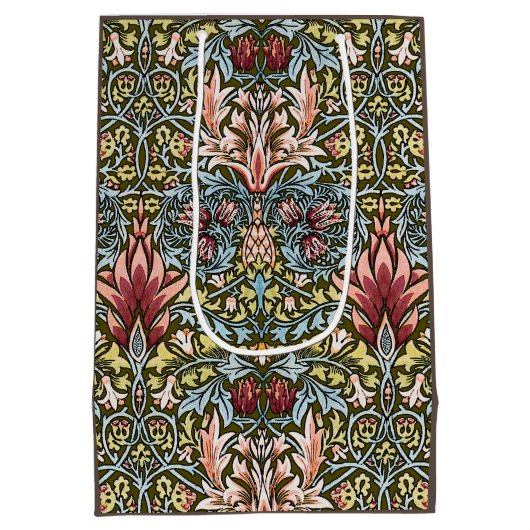 William Morris Snakeshead Floral Pattern Medium Cadeauzakje (Achterkant)