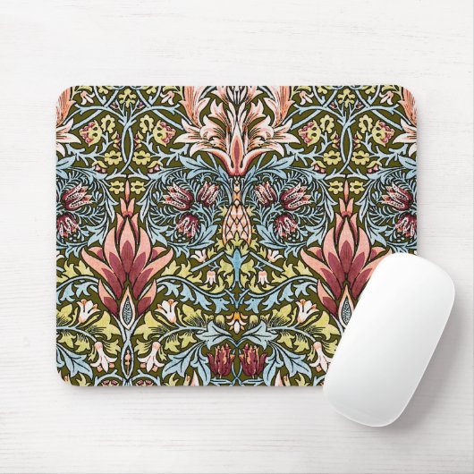 William Morris Snakeshead Floral Pattern Muismat (Met muis)