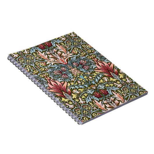 William Morris Snakeshead Floral Pattern Notitieboek (Rechterzijde)