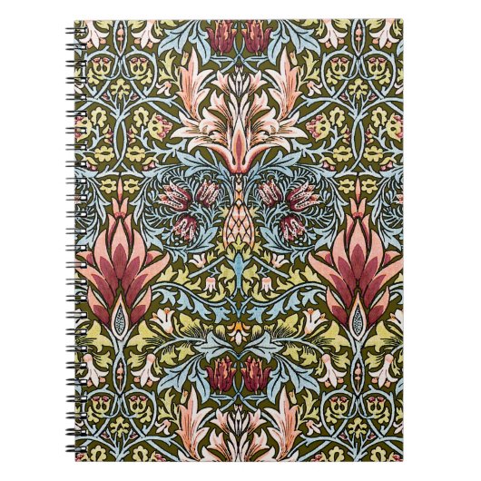 William Morris Snakeshead Floral Pattern Notitieboek (Voorkant)