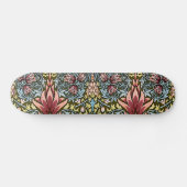 William Morris Snakeshead Floral Pattern Persoonlijk Skateboard (Horizontaal)