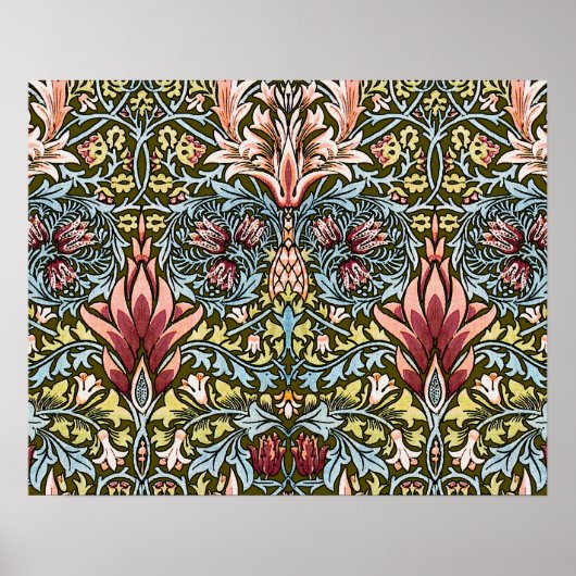 William Morris Snakeshead Floral Pattern Poster (Voorkant)
