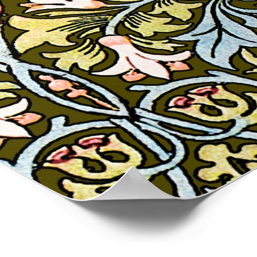 William Morris Snakeshead Floral Pattern Poster (Hoek)