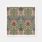 William Morris Snakeshead Floral Pattern Servetten (Voorkant)