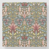 William Morris Snakeshead Floral Pattern Stenen Onderzetter (Voorkant)