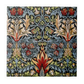 William Morris Snakeshead Floral Pattern Tegeltje (Voorkant)