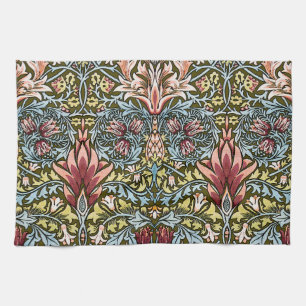 William Morris Snakeshead Floral Pattern Theedoek