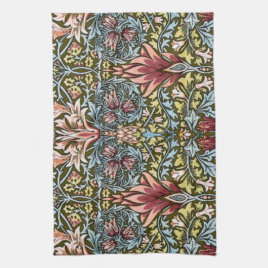 William Morris Snakeshead Floral Pattern Theedoek (Verticaal)