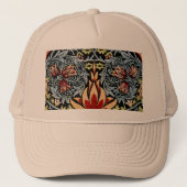 William Morris Snakeshead Floral Pattern Trucker Pet (Voorkant)