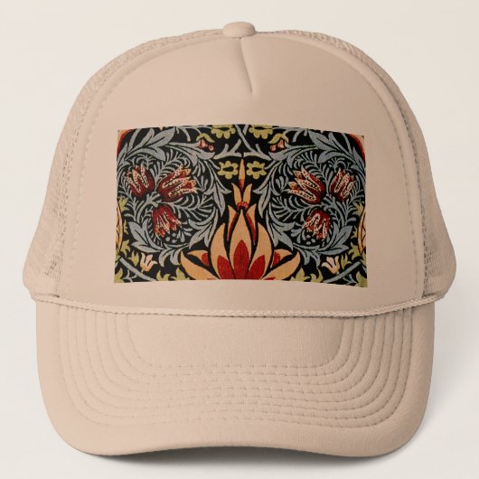 William Morris Snakeshead Floral Pattern Trucker Pet (Voorkant)
