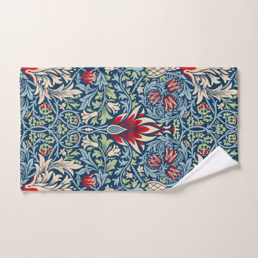 William Morris Snakeshead Fritillary Floral Design Bad Handdoek (Handdoek)