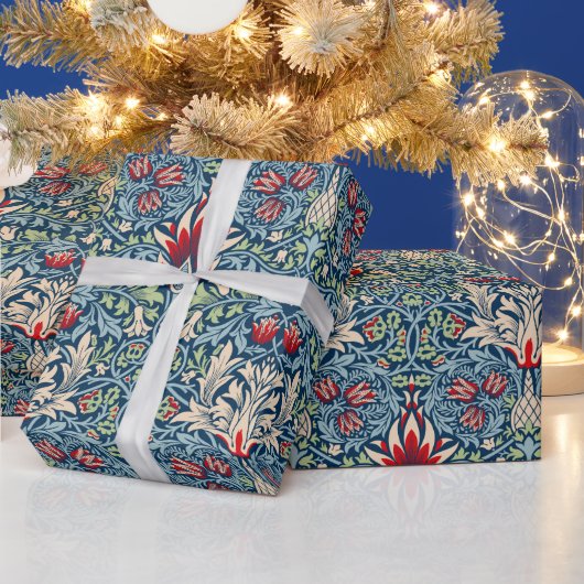 William Morris Snakeshead Fritillary Floral Design Cadeaupapier (Feestdagen)