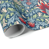 William Morris Snakeshead Fritillary Floral Design Cadeaupapier (Rol Hoek)