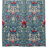 William Morris Snakeshead Fritillary Floral Design Douchegordijn (Voorkant)