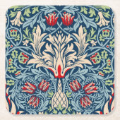 William Morris Snakeshead Fritillary Floral Design Kartonnen Onderzetters (Voorkant)